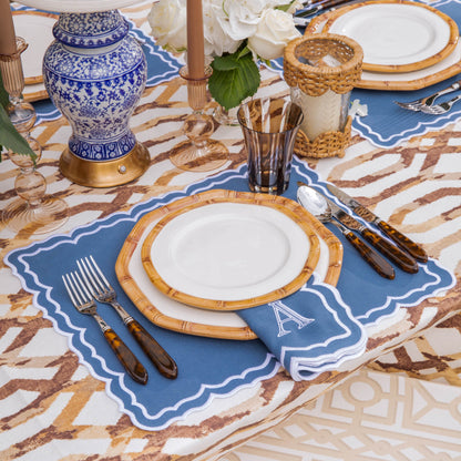 Geometric Bamboo Dinner Plate