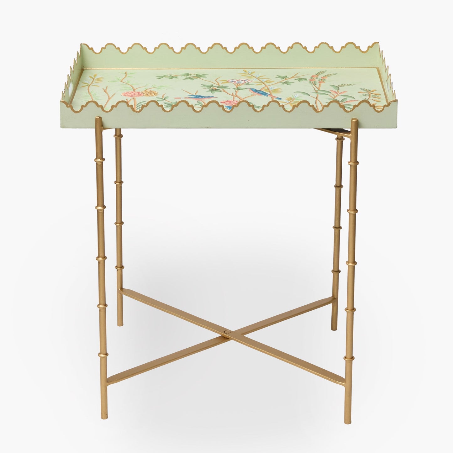 Chinoiserie Tole Tray with Stand