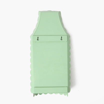 Green Chinoiserie Tole Candle Sconce
