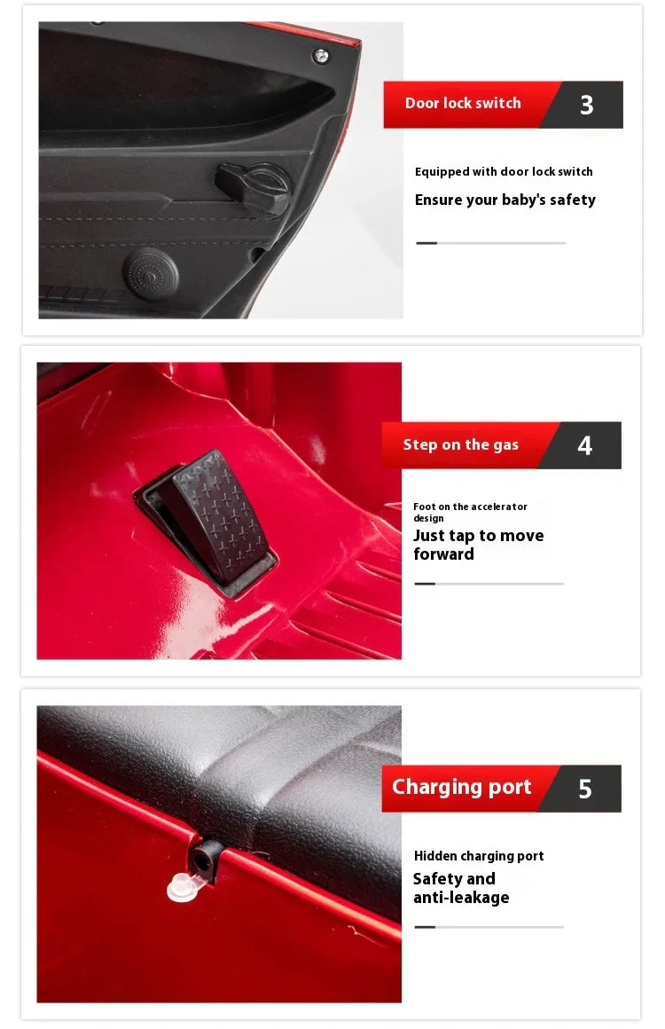 Children's Electric Vehicles Male and Female Remote Control Self Driving Four-wheel Drive Batteries Toy Ride On Cars
