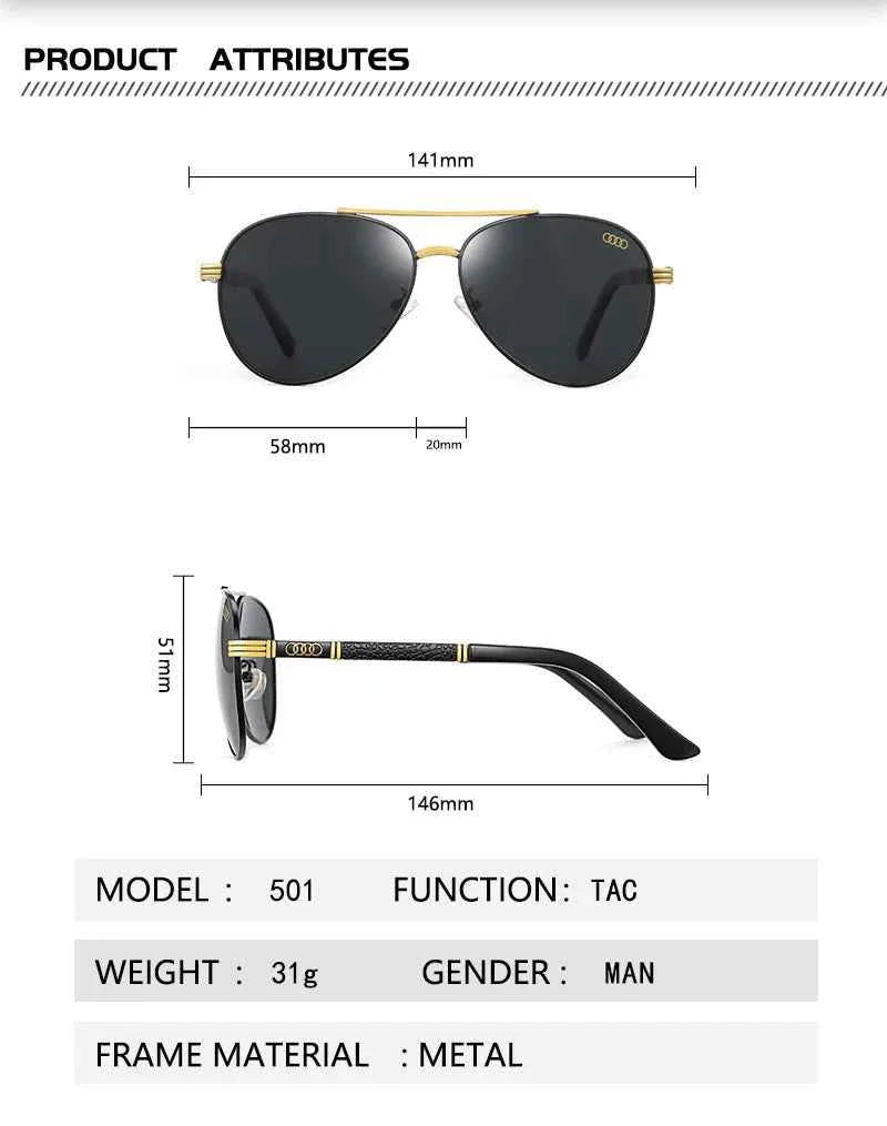 Audi  편광선글라스 UV400 Polarized Sunglasses for Men Women Motorcycle Glasses Anti-Glare Outdoor Adventure Shades 5012