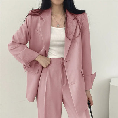 Spring Autumn New in Women's High Waist Loose Luxury Casual Set Pants Fashionable Elegant Comfortable Straight Leg Pants