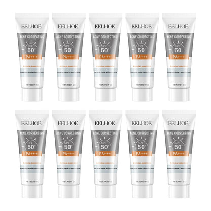 EELHOE 30g Vitamin E Sunscreen Long-lasting Moisturizing Anti-UV Anti-dry Skin SPF 50 Cream Maintains Elasticity Glow Skin Care