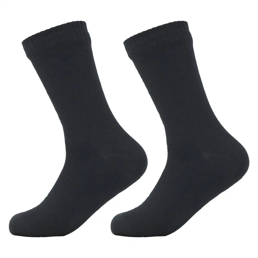 1 Pair Waterproof Hiking Socks Elastic Breathable Mid-Tube Skiing Socks Soft Foot Protection Wading Skiing Socks For Winter
