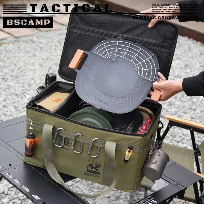 Outdoor folding storage box, picnic camping storage box, tableware, kitchenware,    large capacity