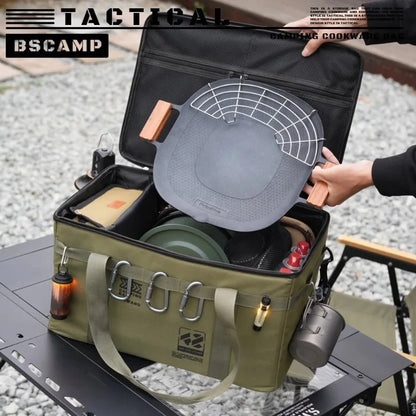 Outdoor folding storage box, picnic camping storage box, tableware, kitchenware,    large capacity