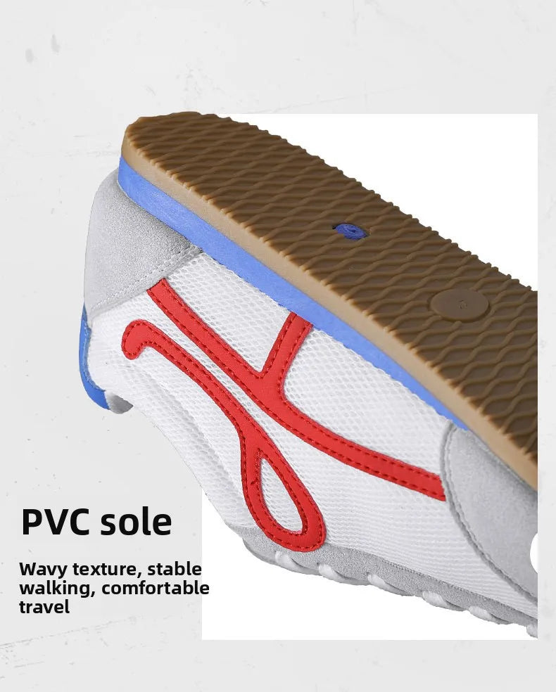 Men's Sporty Casual Shoes Summer 2025 New Model Large Size 45 Canvas Face Youth Student Breathable Leather plus Net Cloth