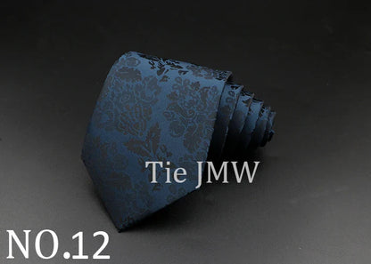 8 cm Tie Gravatas Newest Design Woven 8 cm Silk Necktie Wedding Business Suit Accessories Blue Man Dot Fit Group Party Office