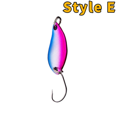 Metal Spoon Fishing Lure – Wobbler Jigging Bait, 2.5g/3.5g/5g, 12 Color Styles