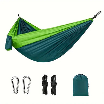 Camping Hammock with Tree Straps – Lightweight Nylon Hammock for Outdoor & Indoor Use