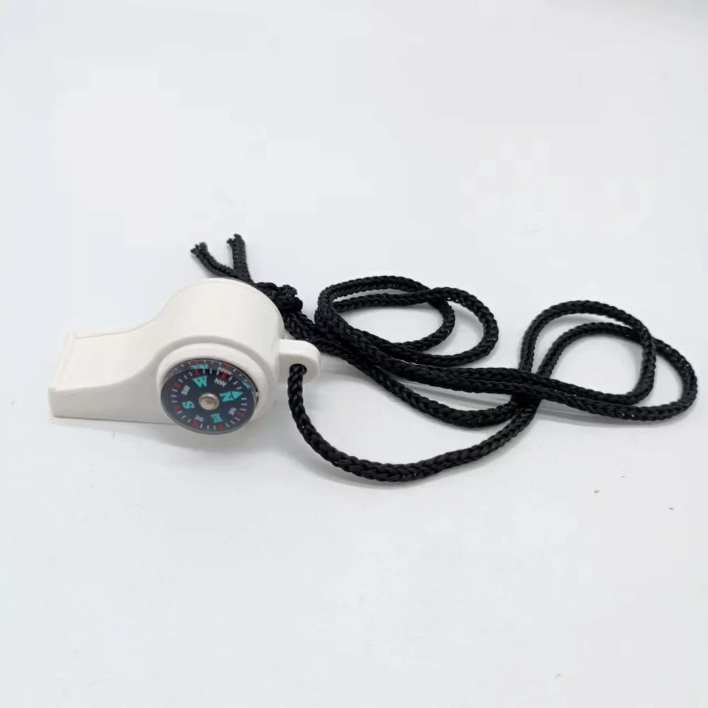 3-in-1 Outdoor Emergency Whistle with Compass & Thermometer