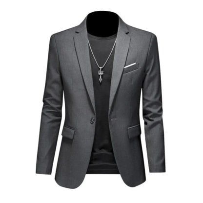 Boutique Fashion Suit Men's Slim Groom Wedding Suit Jacket Business Office Suit Casual Solid Color Suit Jacket