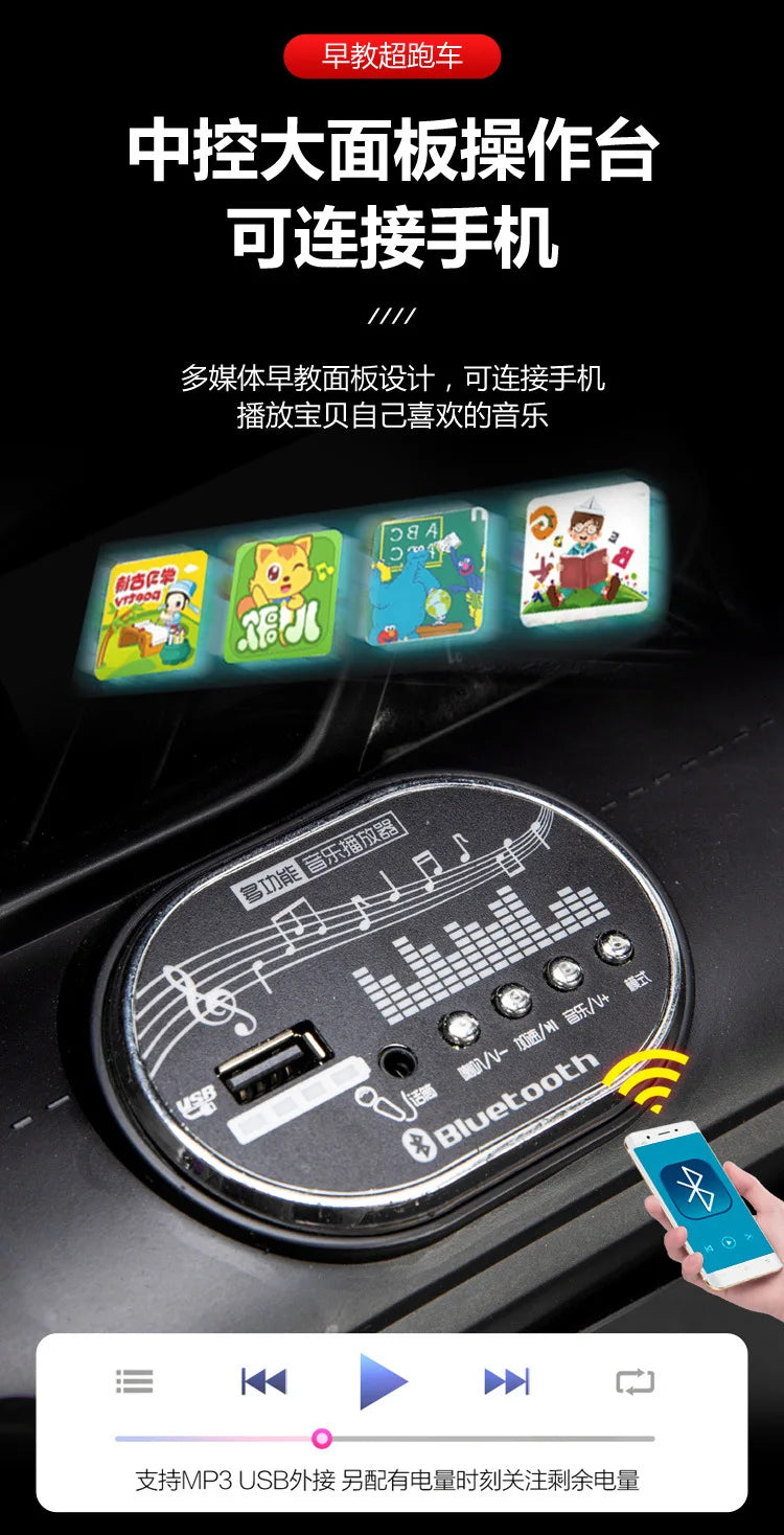 Children's Electric Vehicles Male and Female Remote Control Self Driving Four-wheel Drive Batteries Toy Ride On Cars