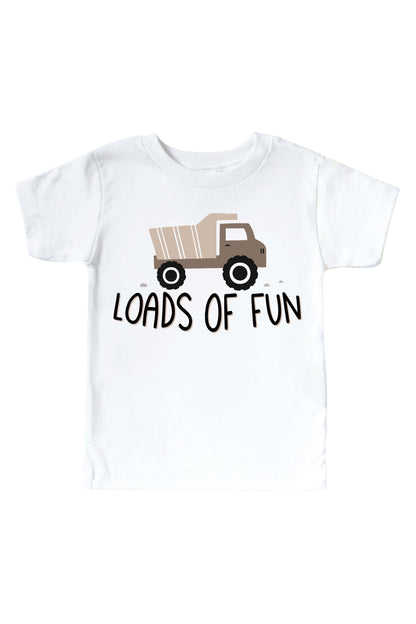 Loads Of Fun Graphic Bodysuit & Kids Tee | White