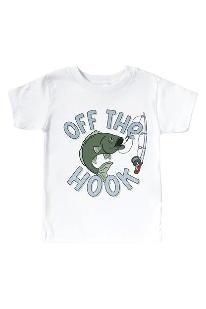 Off the Hook Graphic Bodysuit & Kids Tee | White
