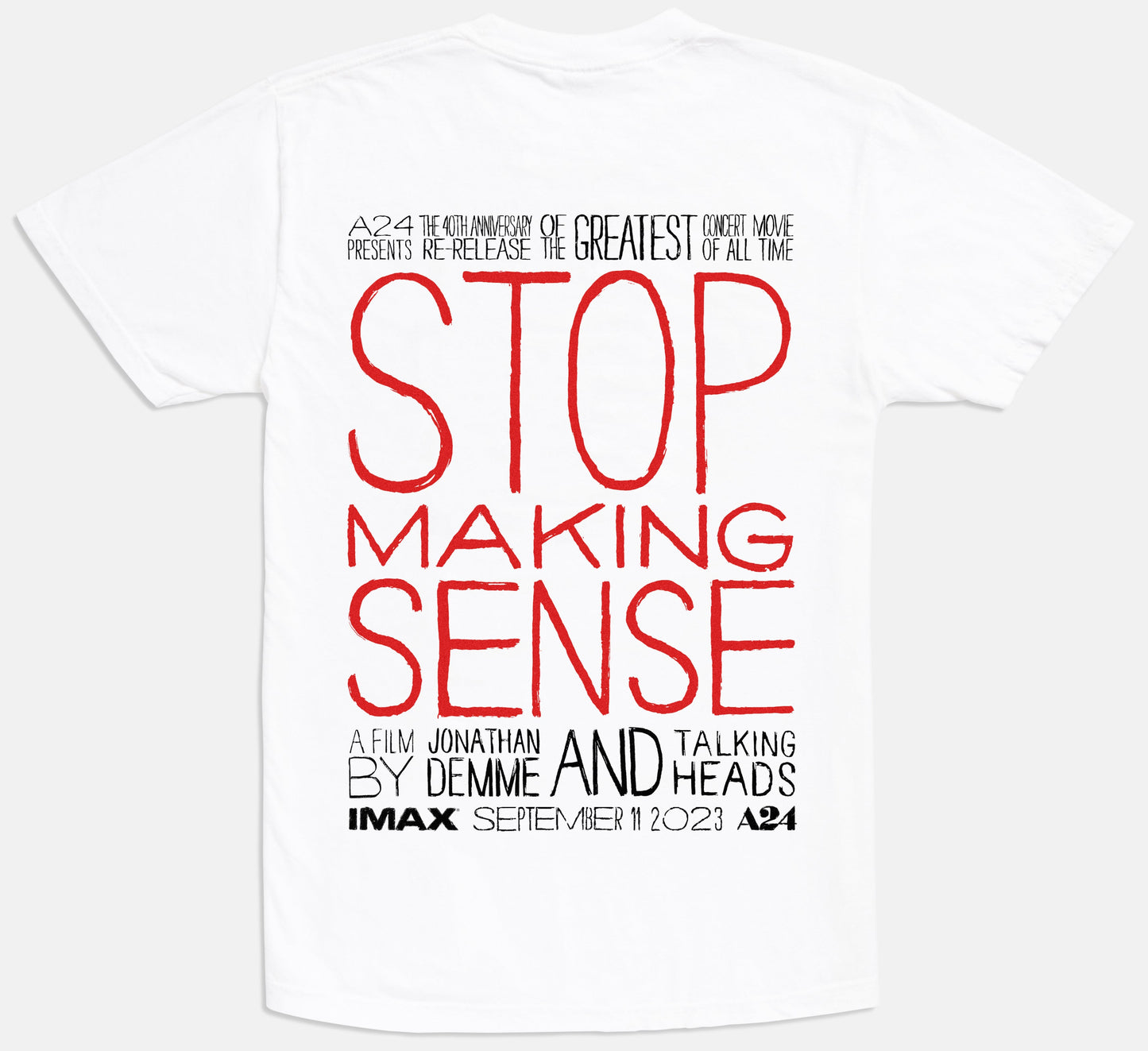 Stop Making Sense IMAX World Premiere Tee