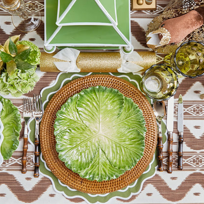 Green Serena Cabbage Dinner Plate