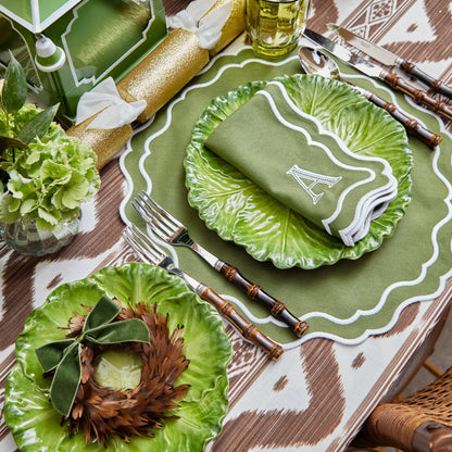 Green Serena Cabbage Dinner Plate