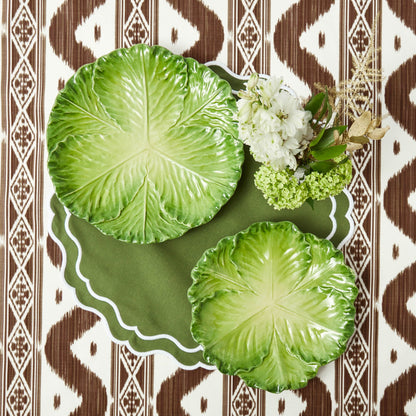 Green Serena Cabbage Dinner Plate