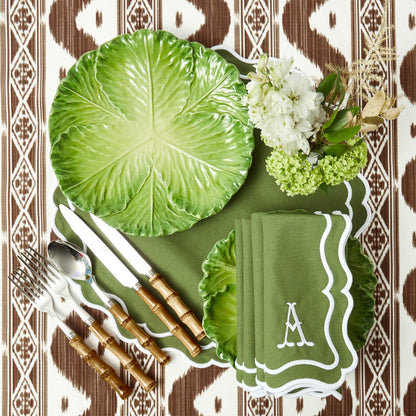 Green Serena Cabbage Dinner Plate