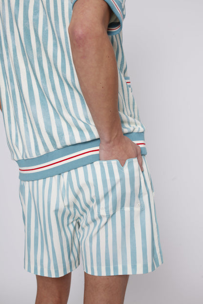 ‘Striper’ Swim Trunks (Blue)