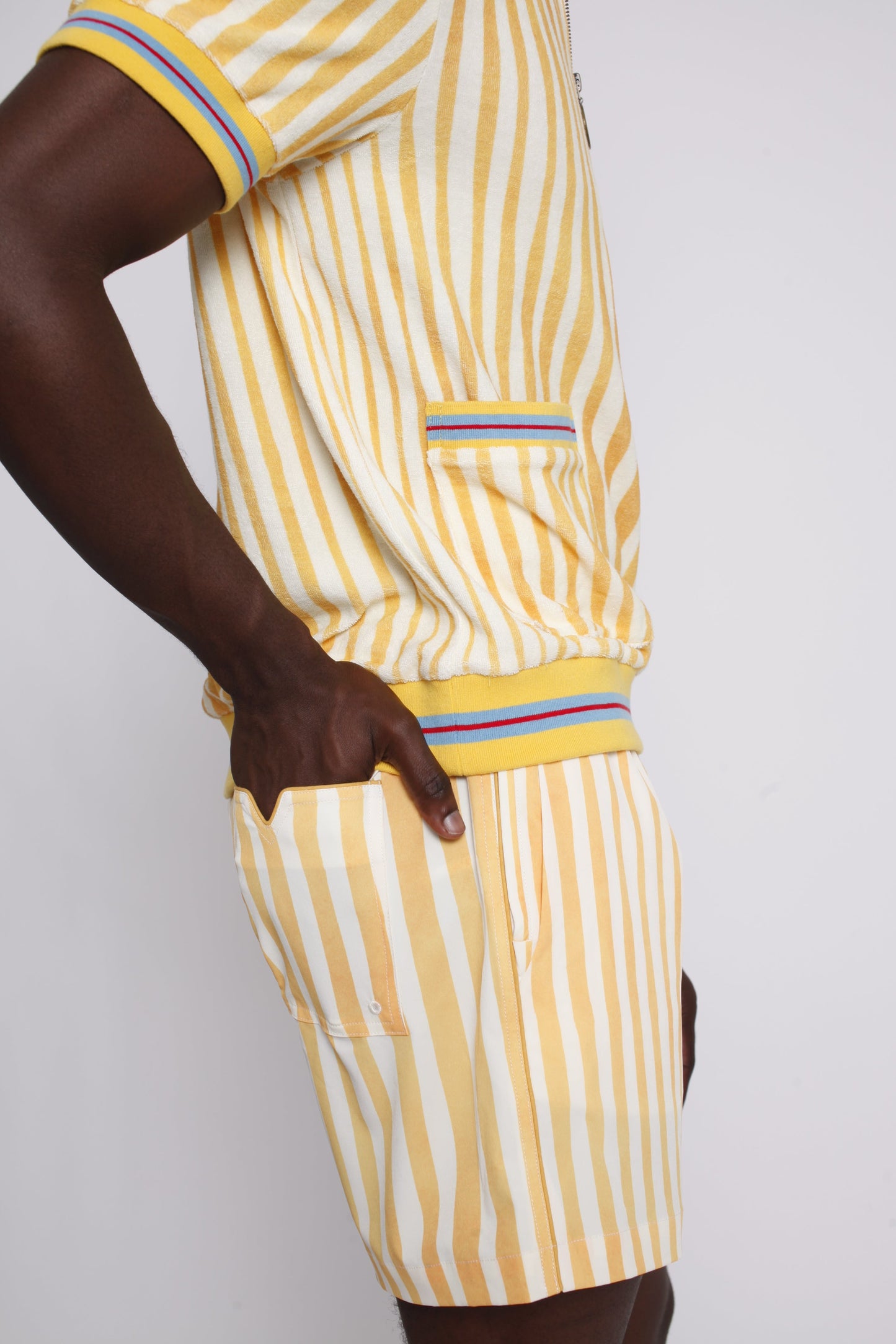 ‘Striper’ Swim Trunks (Yellow)