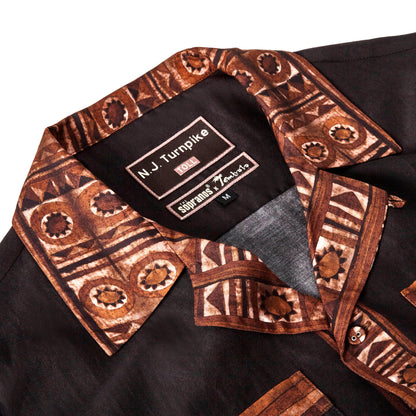'The Sopranos' Turnpike Batik (Silk & Cotton Twill)