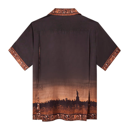 'The Sopranos' Turnpike Batik (Silk & Cotton Twill)