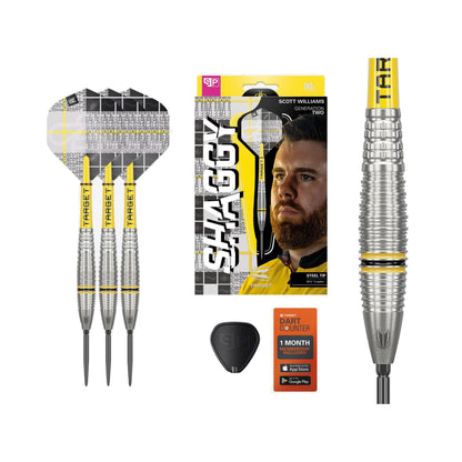 TARGET - 23g - Scott Williams G2 SP Steel Tip Darts - 90% Tungsten