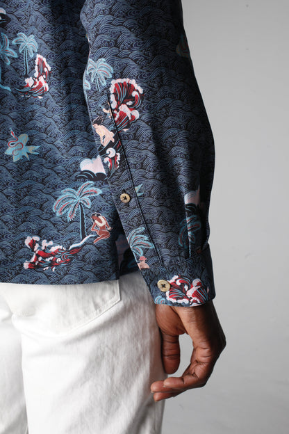 Playa of Eden (Navy) (Long-Sleeve)
