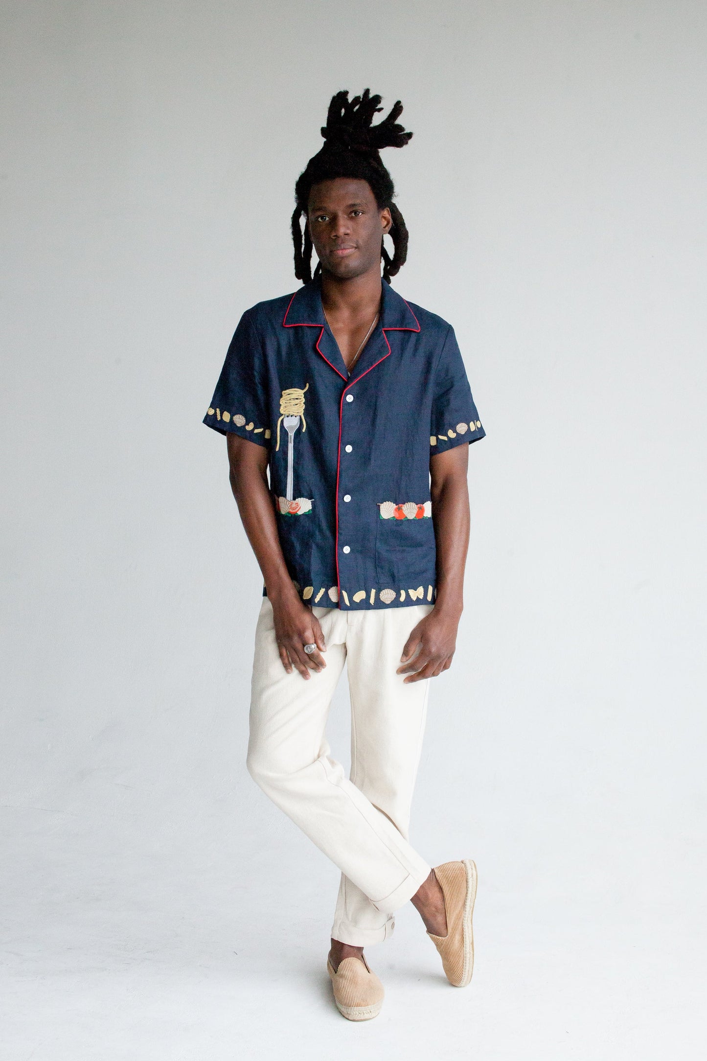 'Vongole!' Cabana (Navy)