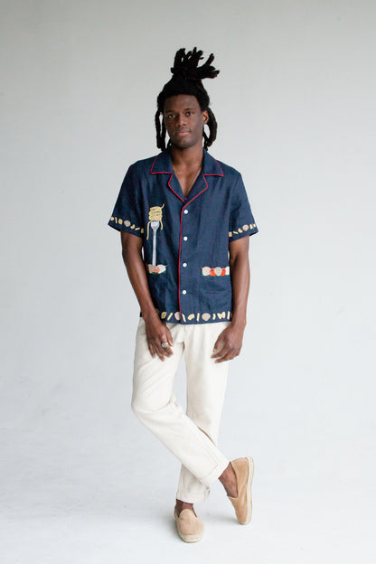 'Vongole!' Cabana (Navy)