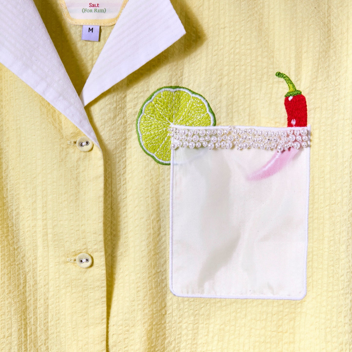 'Extra Spicy' ~ Relaxed Crop Cut (Seersucker)