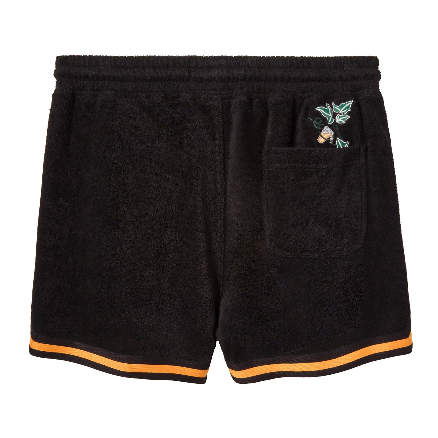 'Crouching Tiger, Hidden Beverage' Cabana Shorts (Black)