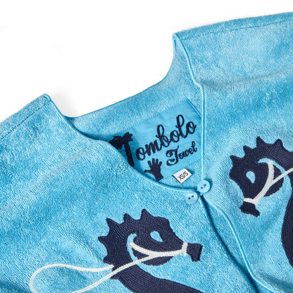 'Straight From the Seahorse’s Mouth' Hand Towel Top