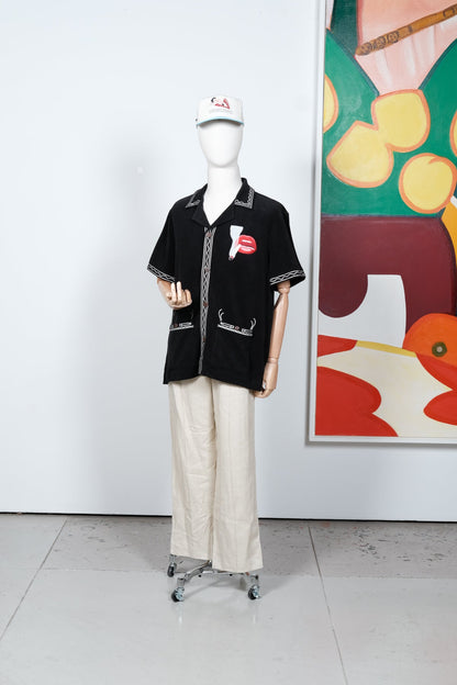 'Tom Wesselmann - Smoker #1' Cabana (Black)