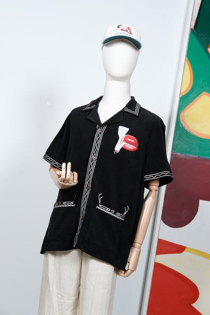'Tom Wesselmann - Smoker #1' Cabana (Black)