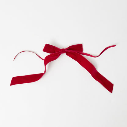 Ruby Red Velvet Bows (Set of 4) - 20cm