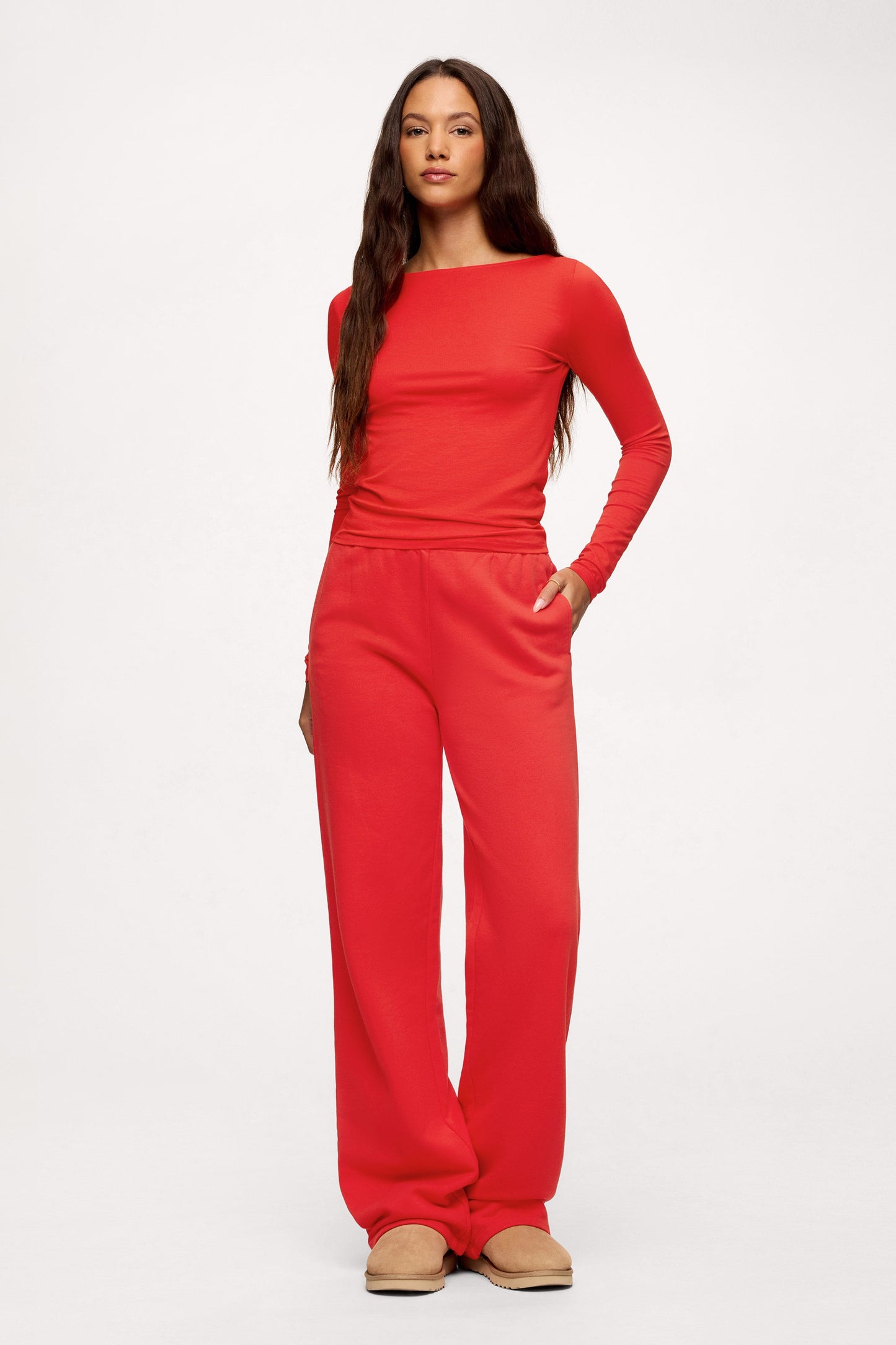 Core Fleece Wide Leg Sweatpant