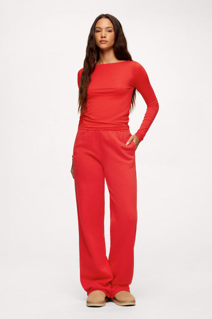 Core Fleece Wide Leg Sweatpant