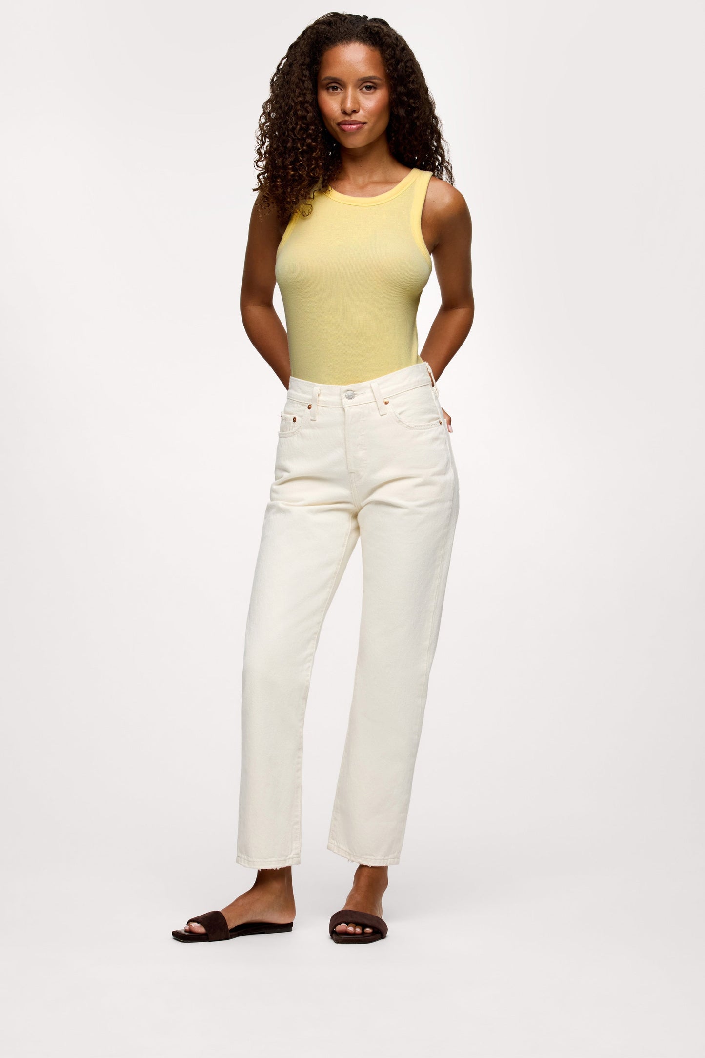 Slinky Rib Tank | Lemon