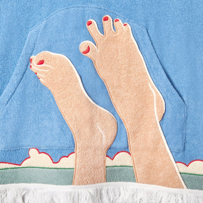 'Tom Wesselmann - Seascape #6' Beach Towel Top