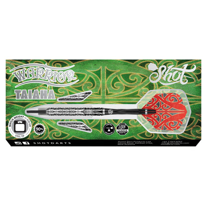 SHOT - Warrior Taiaha Steel Tip Darts - 90% Tungsten - 24g
