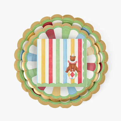 Circus Party Paper Plate & Napkin Set
