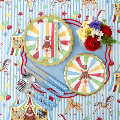 Circus Party Paper Plate & Napkin Set