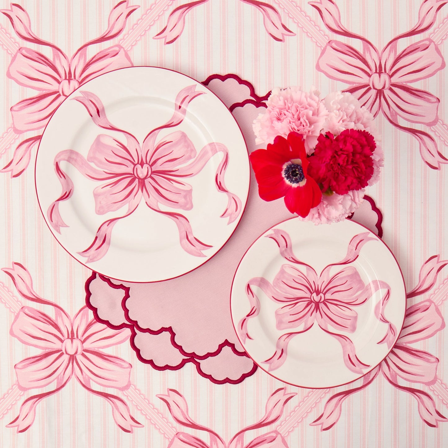Pink & Red Lily Placemats (Set of 4)