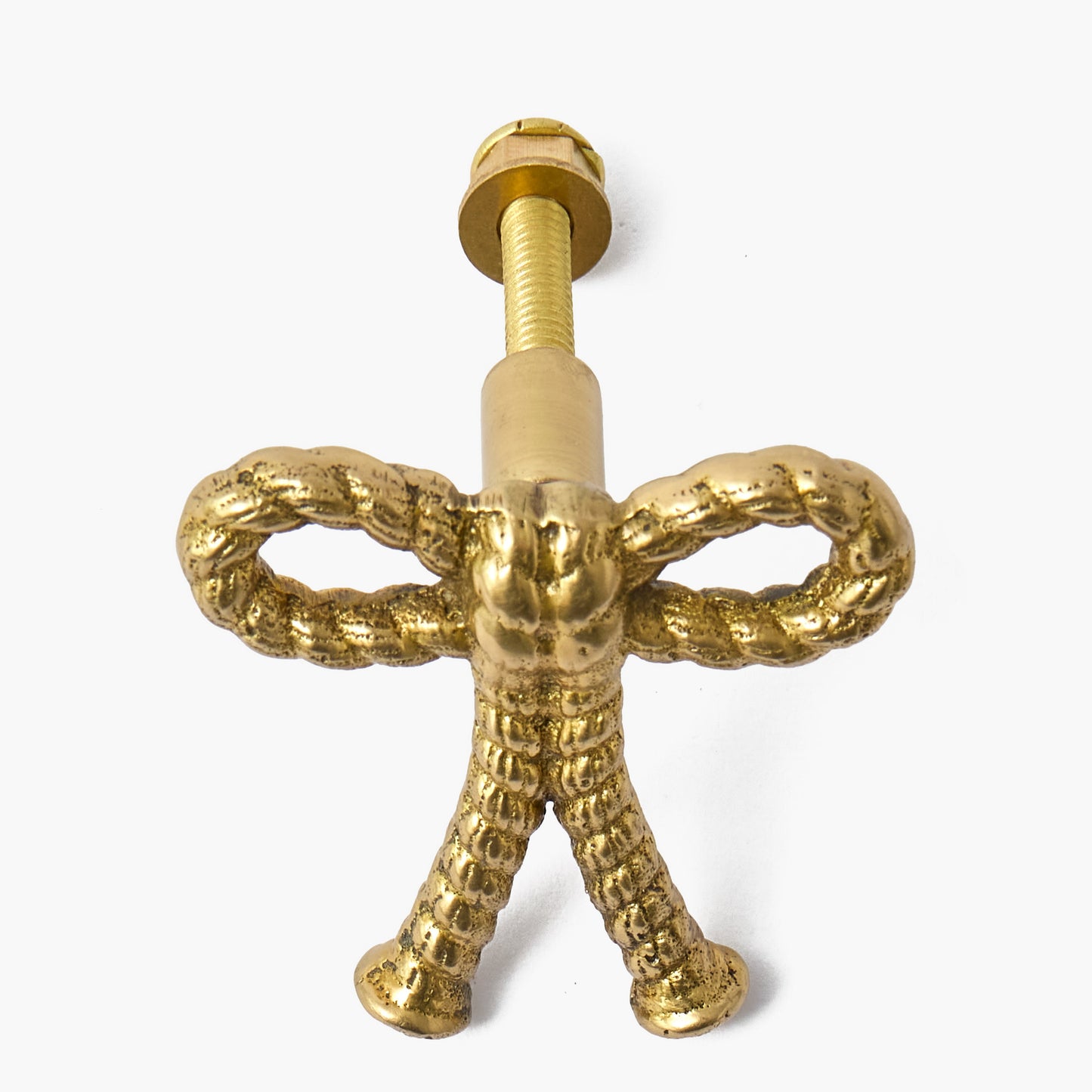 Rope Bow Brass Knobs (Pair)