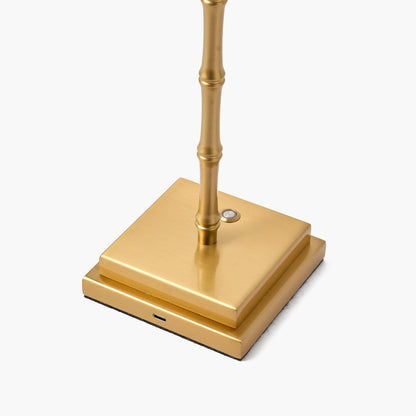 Lucille Metal Bamboo Rechargeable Lamp