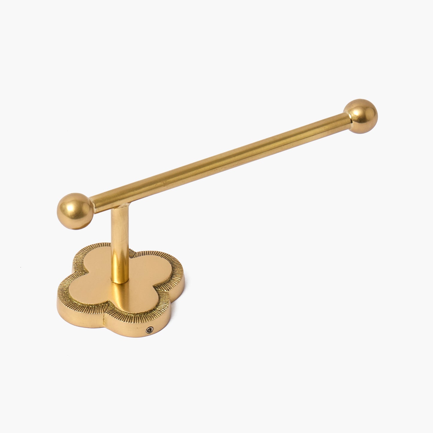 Brass Quatrefoil Bathroom Set