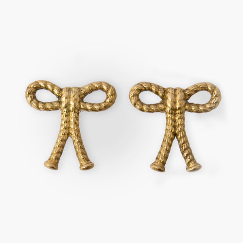 Rope Bow Brass Knobs (Pair)